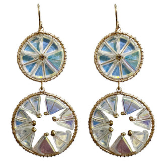 Moody Mystic Double Circle Dangle Earring