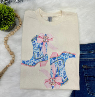 PREORDER: Bow Boots Tee