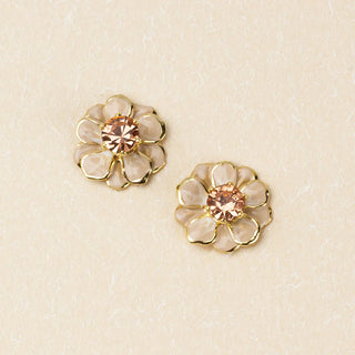 Sparkle & Shine Enamel Flower Earrings - Small