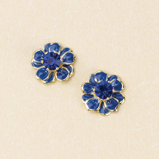 Sparkle & Shine Enamel Flower Earrings - Small