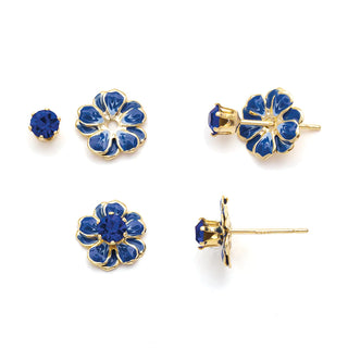 Sparkle & Shine Enamel Flower Earrings - Small