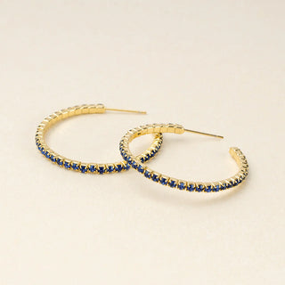 Sparkle & Shine Rhinestone Hoops - Small