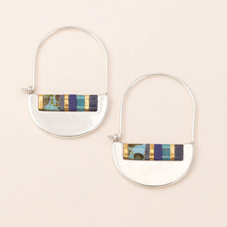 Good Karma Miyuki Crescent Hoop Earrings