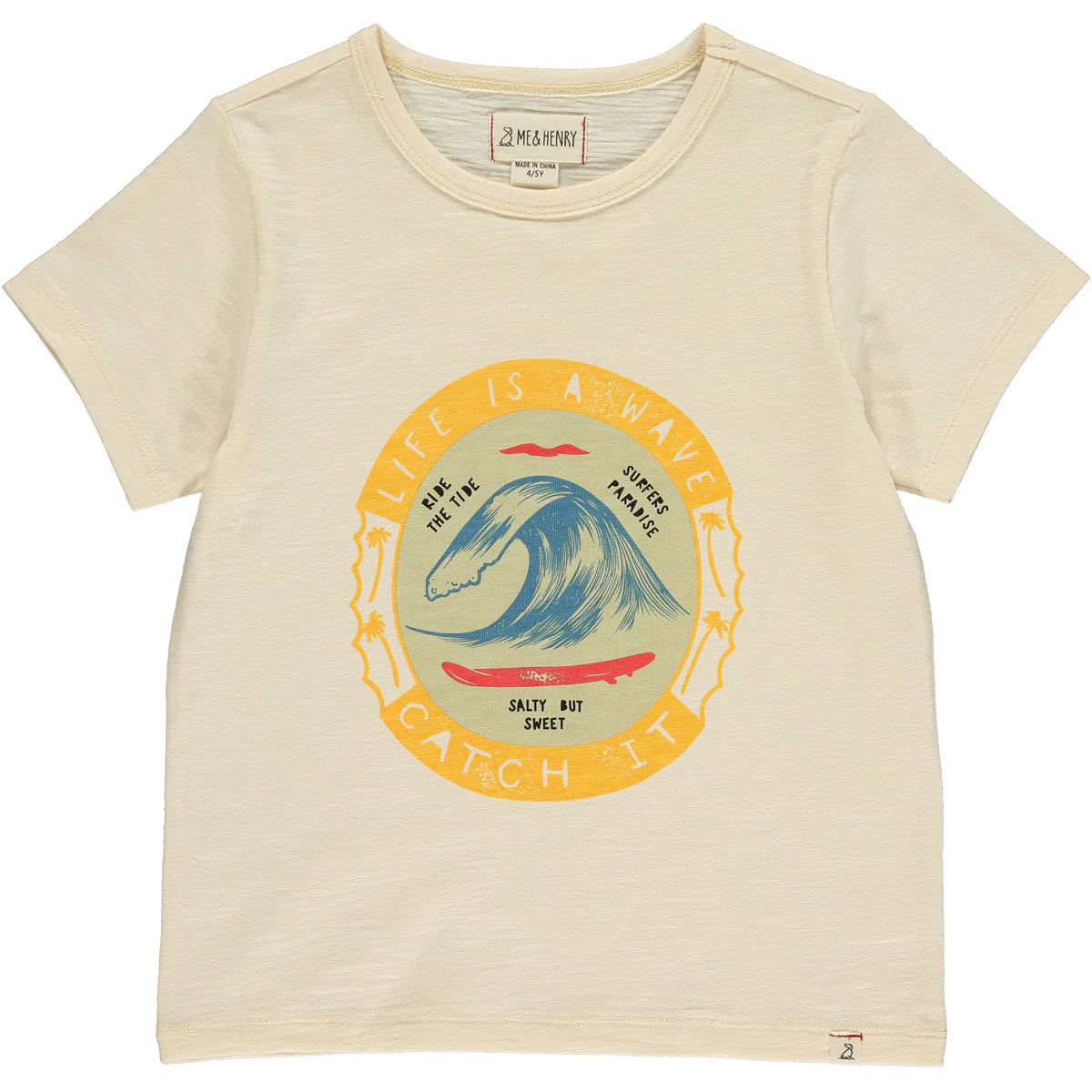 Surf's Up Wave Graphic T-Shirt