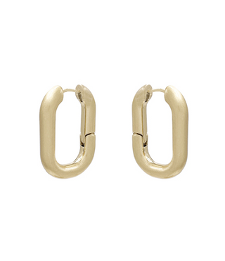 O Shaped Hoop Earrings