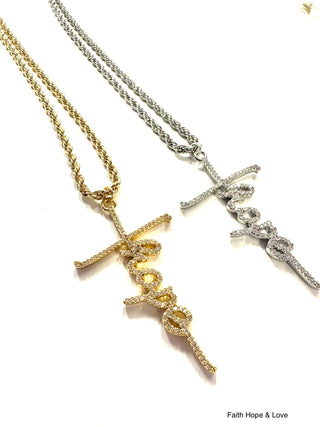 B.b.Lila Faith Hope & Love Necklace