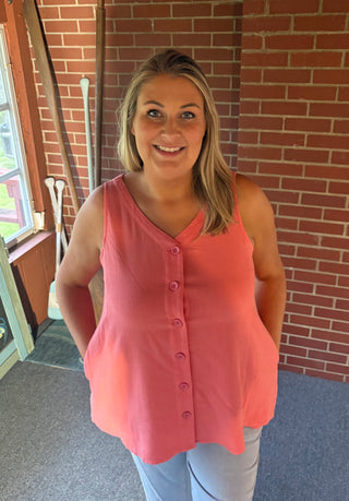 Tessa Reversible Tank with Pockets