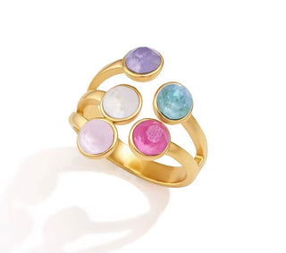 Array Lauren Kenzie Lauren Colorful Stone Ring