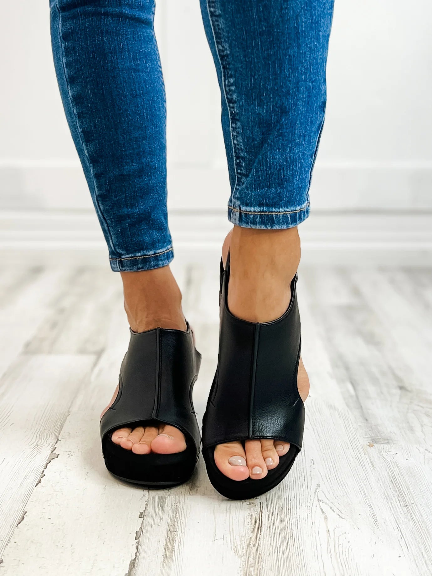 Carley Wedge - Black Combo