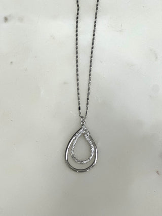 Linked In Luxe Teardrop Necklace