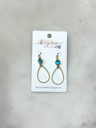 Golden Glow Teardrop Earrings