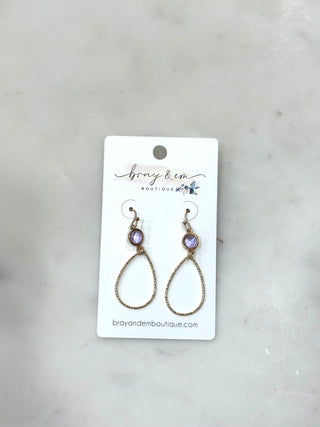 Golden Glow Teardrop Earrings