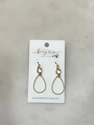 Golden Glow Teardrop Earrings