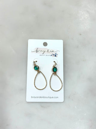 Golden Glow Teardrop Earrings