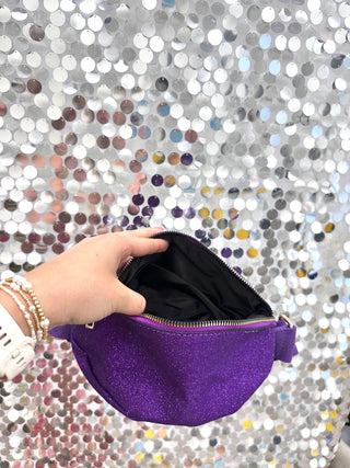 Sparkle & Score Football Crossbody Bag