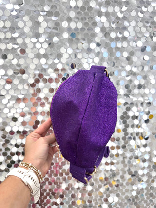 Sparkle & Score Football Crossbody Bag