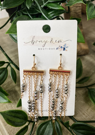 Tassel Beaded Earrings