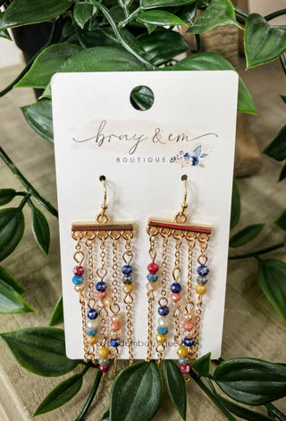 Tassel Beaded Earrings