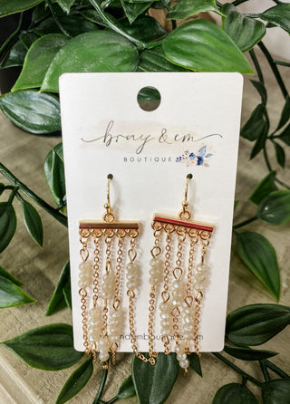 Tassel Beaded Earrings