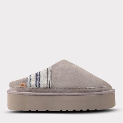 Jane Platform Slip On - Grey Multi