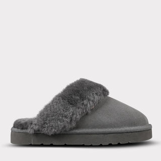 Lia Scuff Slipper - Charcoal