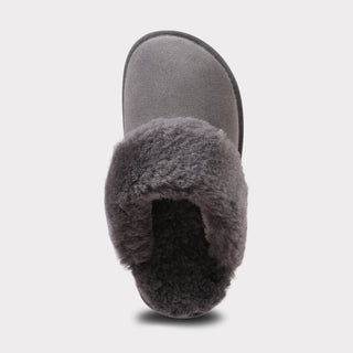 Lia Scuff Slipper - Charcoal