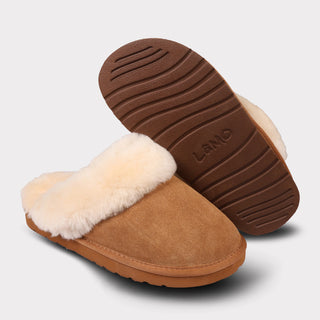 Lia Scuff Slipper - Chestnut