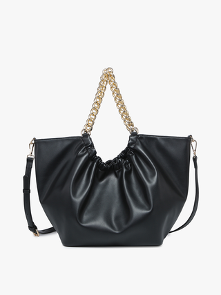 Stassi Slouchy Satchel w/ Chain