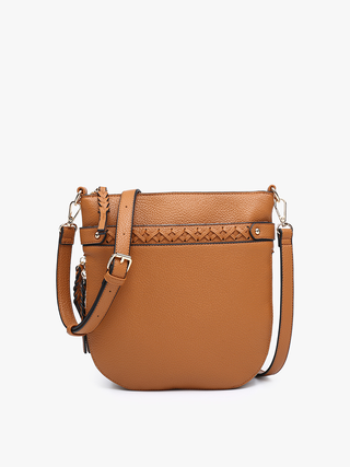 Esther Whipstitch Round Crossbody