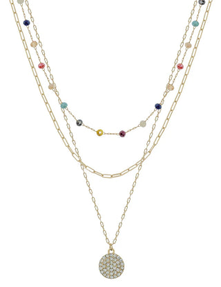 Eva Mae Bead Mix Layered Necklace