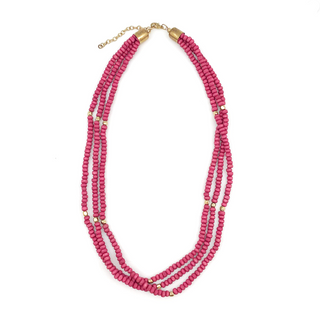 Sachi Chromatic Hues Short Multi-Strand Necklace