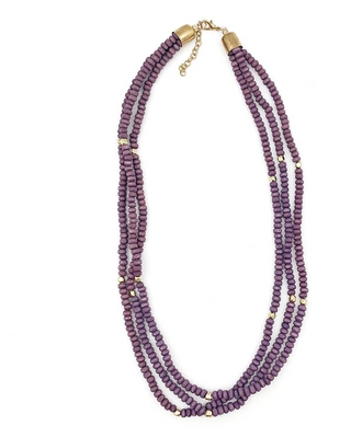 Sachi Chromatic Hues Short Multi-Strand Necklace