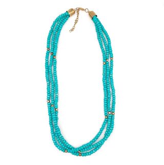 Sachi Chromatic Hues Short Multi-Strand Necklace