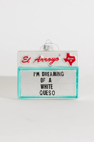 LOL Mercury Glass Sign Ornaments