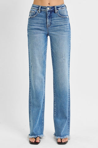 RISEN: Rebel Vibe HR Tummy Control Straight Jeans