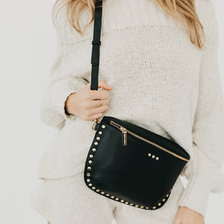 PRETTY SIMPLE - ARRAY: Pebble Sabrina Studded Bum Bag