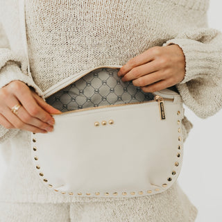 PRETTY SIMPLE - ARRAY: Pebble Sabrina Studded Bum Bag