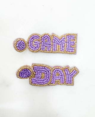 "Game On" Beaded Earrings