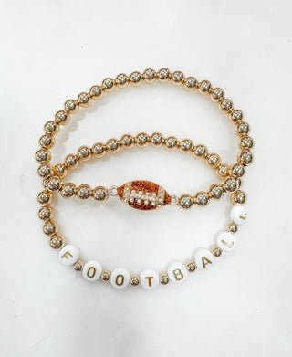 Rebel Rookie Football Bracelet Set