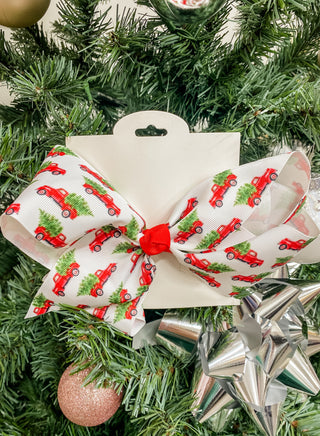 Holiday Print Hair Bows