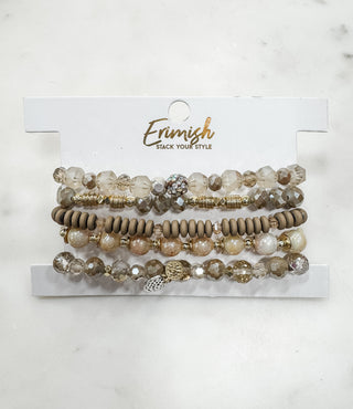 Erimish Neutral Glam Stacks