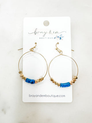 Stella Mae Bead Hoop Earrings