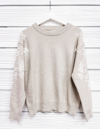 Stories Unfold Embroidered Sweater