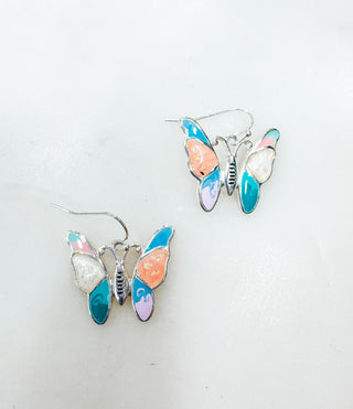 Flutter On By Butterfly Earrings