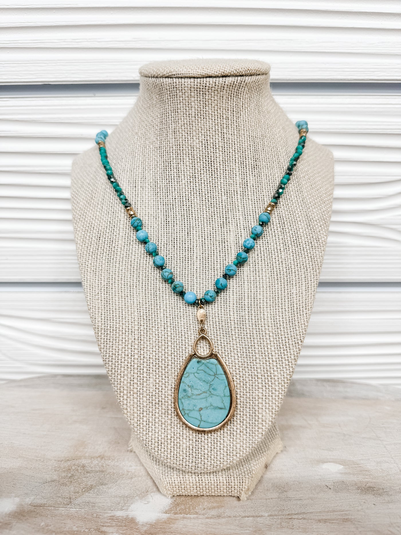 Crystal Semi-Precious Stone Necklace