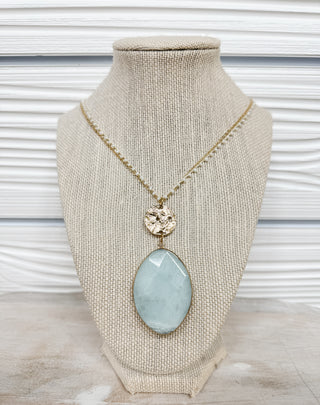 Feel Calm Layered Chain Pendant and Medallion Necklace