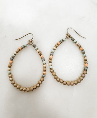 Harley Beaded Teardrop Earring