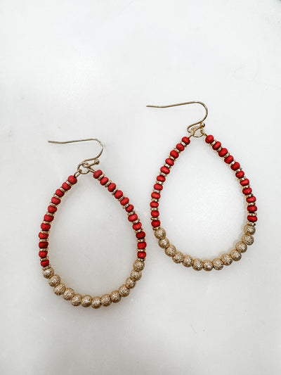 Harley Beaded Teardrop Earring