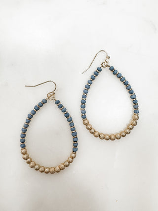 Harley Beaded Teardrop Earring