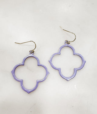 Clover Shaped Metal Earrings